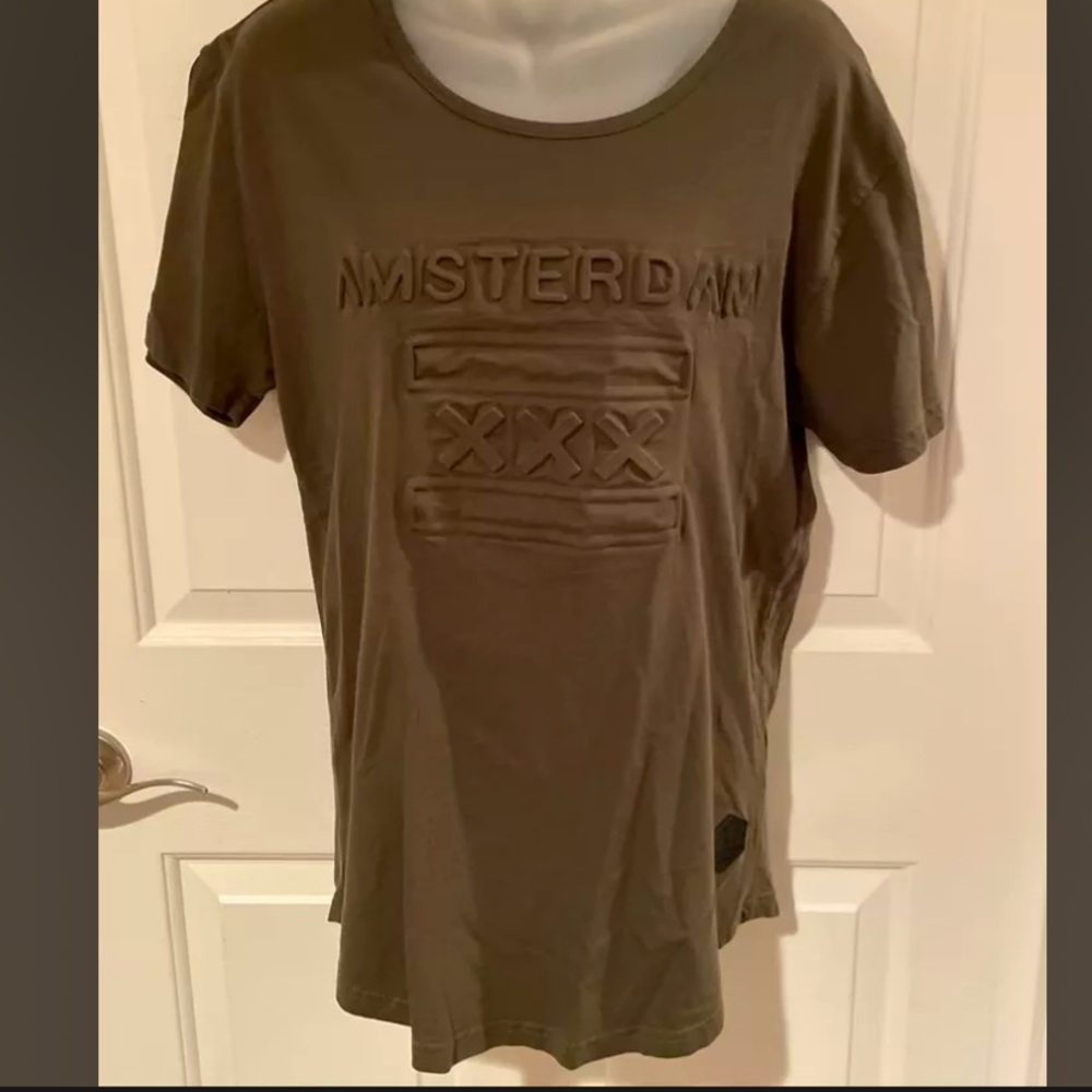 AMSTERDAM DESIGN 'XXX' SLIM FIT T-SHIRT. SIZE L GUC BCL2